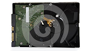 HDD harddisk file save record isolated concept