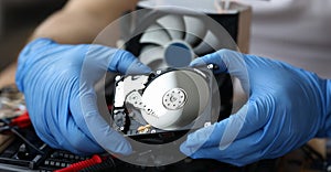 Hdd pc repair service concept