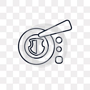 HDD vector icon isolated on transparent background, linear HDD t