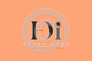 HDI abstract letter logo design
