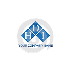 HDI letter logo design on BLACK background. HDI creative initials letter logo concept. HDI letter design