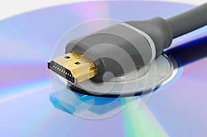 HDMI Cable and Blank DVD Disc