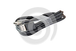 HDMI cable connector on white