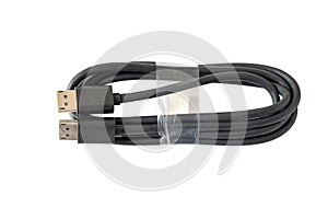 HDMI cable connector on white