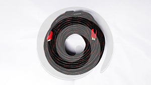 HDMI Display cable on white background