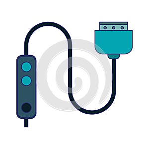 HDMI cable technlogy device blue lines