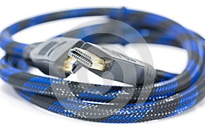 HDMI cable on a white background