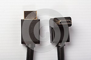HDMI cables with angular plug