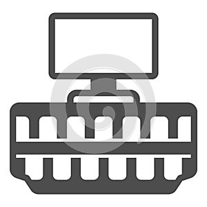 HDMI connector solid icon, TV accessories concept, HD Multimedia Interface connector vector sign on white background