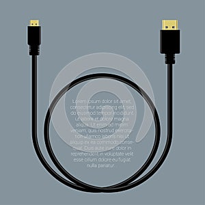 Hdmi data cable template