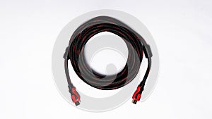 HDMI Display cable on white background