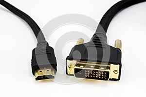 HDMI and DVI Cable