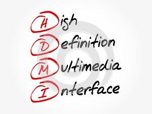 HDMI - High Definition Multimedia Interface