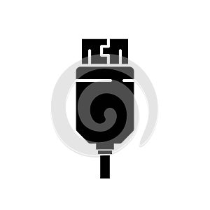HDMI plug connector - vector icon