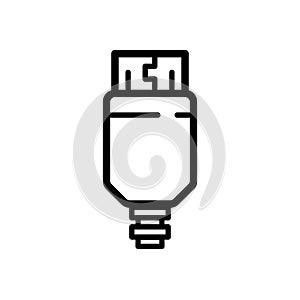 HDMI plug connector - vector icon