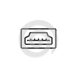 HDMI port line icon photo