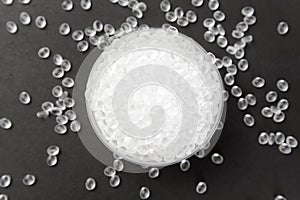 HDPE. Transparent Polyethylene granules.IDPE. Plastic pellets. Plastic Raw material .High Density Polyethylene