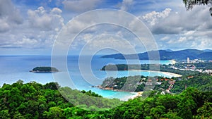 HDR of bays and island in PHuket