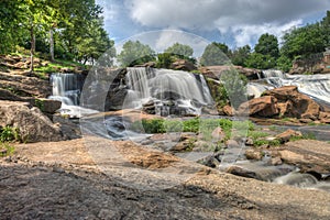 HDR Falls Park on The Reedy River photo