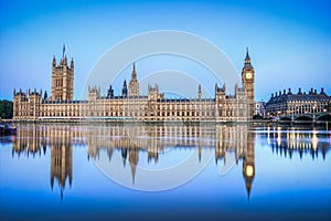 Hdr image of Houses of parliament