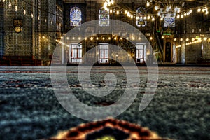 HDR image of the interior of the Yeni Cami (New Mosque), Istanbul