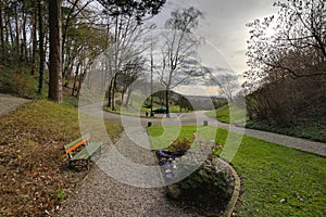 HDR image of outlook near Neuweier, Baden-Wurttemberg, Germany