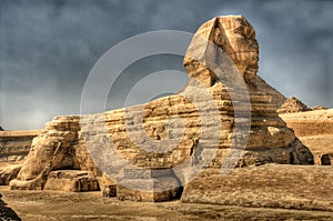 HDR image of The Sphinx at Giza. Egypt. photo