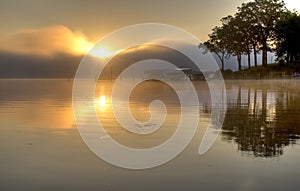 HDR of Lake Okoboji photo