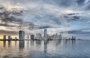 HDR of Miami Skyline