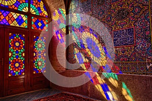 HDR of Nasir al-Mulk Mosque in Shiraz, Iran