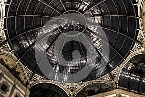 HDR night photo of Galleria Vittorio Emanuele II in Milan