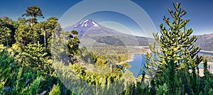 HDR panorama of Volcano Llaima - Chile