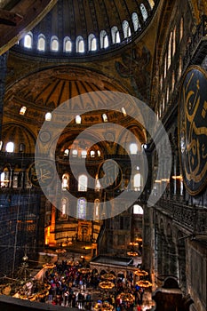 HDR photo of the Hagia Sophia (Ayasofya) interior