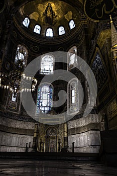 HDR photo of the Hagia Sophia (Ayasofya) interior