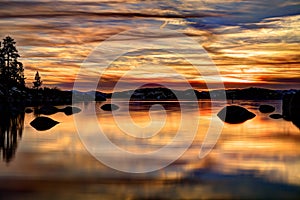 HDR Tahoe Sunset