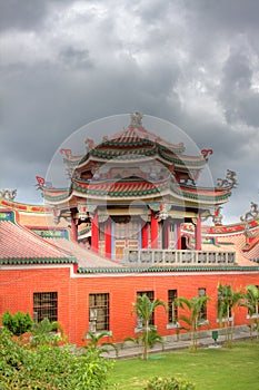 HDR Traditional Temple in Taiwan photo