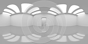 HDRI environment map, abstract spherical panorama background, interior light source rendering 3d rendering