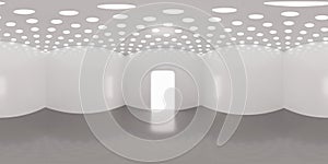 HDRI environment map, abstract spherical panorama background, interior light source rendering 3d illustration