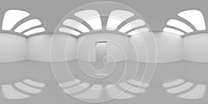 HDRI environment map, abstract spherical panorama background, interior light source rendering 3d render