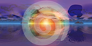 HDRI, Equirectangular projection, Spherical panorama., Environment map