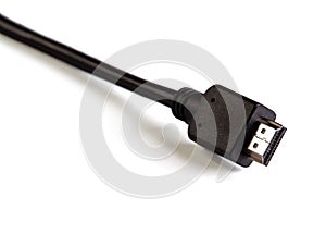 HDTV cable on white background