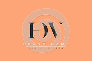 HDV abstract letter logo design