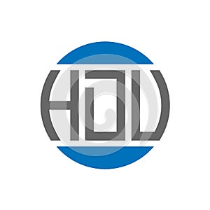 HDV letter logo design on white background. HDV creative initials circle logo concept. HDV letter design