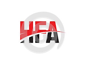HEA Letter Initial Logo Design Vector Illustration