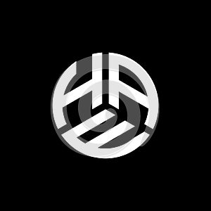 HEA letter logo design on white background. HEA creative initials letter logo concept. HEA letter design