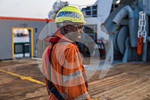 Head of AB able seamen - Bosun on deck of offshore vessel or ship