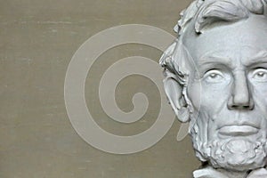 Head of Abraham Lincoln in Washington D.C.