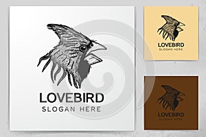 head bird logo design inspiration