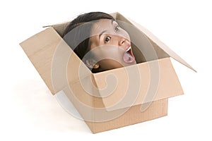 Head in box series - screaming