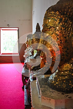 Head Of Buddha Statue Wat Chang Phra Nakhon Si Ayutthaya thailand